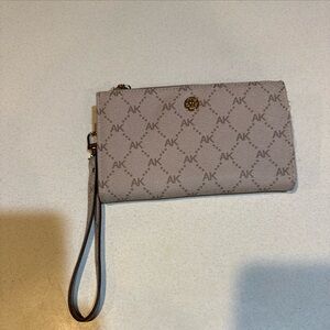 Anne Klein Taupe Wristlet Clutch